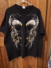 Vintage Y2K Bald Eagle Shirt