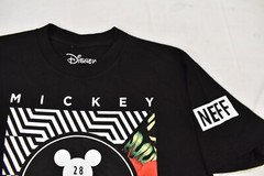 Neff x Disney Mens Mickey Mouse Tropical Floral Print Black Shirt NWT S-XL