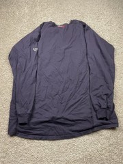 Ariat FR Henley Shirt Mens XL Blue Long Sleeve Flame Resistant CAT 2 Work