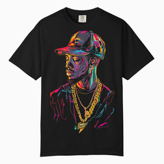 Modern Hip Hop Art Graphic Tee, Comfort Colors T Shirt, Unisex Streetwear Tee