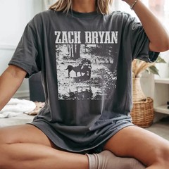 Zach Bryan With Heaven On Top tour 2026 charcoal color T-Shirt
