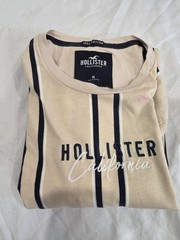 HOLLISTER CLASSIC CASUAL FORMAL STRETCH T-SHIRT FOR MEN SIZE M