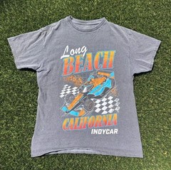 Indycar Long Beach California Gray Racecar Tee