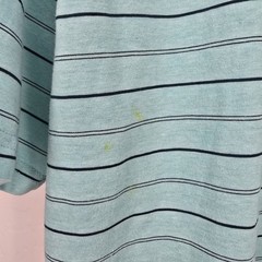 Greg Norman for Tasso Elba Five Iron Striped T-Shirt Light Blue Size XL