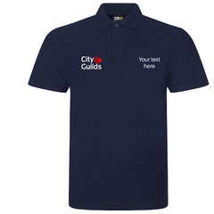 City & Guilds Polo shirt customised embroidered with company name or any text