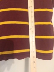 STK 871 Abercrombie Kids Youth Boys T-shirt Small Short Sleeve Maroon Stripe