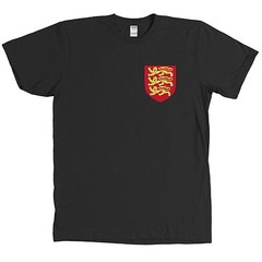 England Royal Coat of Arms Chest Print Shirt UK Football Tee – MANY COLORS