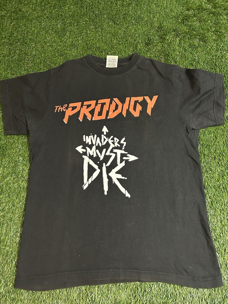 Vintage 2009 The Prodigy Invaders Must Die Tour Band T Shirt Sz S Y2K 2000s EDM