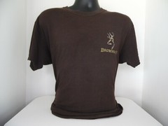 Browning Tee Shirt 100% Cotton Machine Wash Size Large .