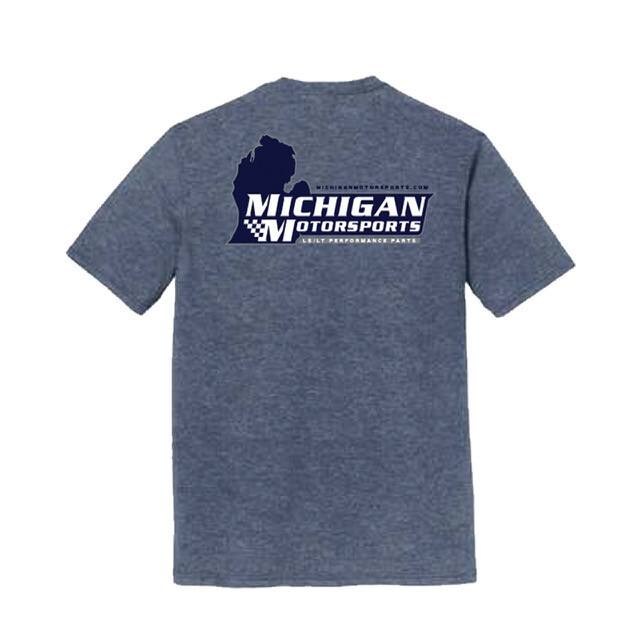 Michigan Motorsports Logo Navy Frost Car T-Shirt