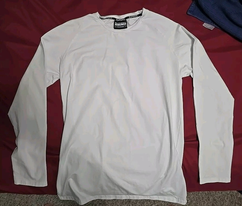 SuperX XL Origin Longsleeve White See Pics New Without Tags Read Description