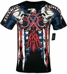 Xtreme Couture Affliction Men’s T-Shirt COUTURE PATRIOT Black Biker S-5XL