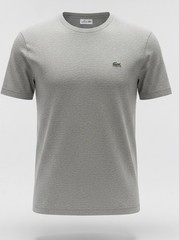 Lacoste Loungewear Mens Gray Heather Big Croc Logo T-Shirt Size M