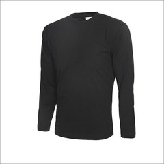 UNEEK Mens Long Sleeve T-Shirt Blank Casual Cotton T Shirt Plain Work Unisex Tee