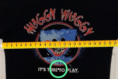 Poppy Playtime Huggy Wuggy Black T-Shirt Size Large & Adjustable Strap Dad Hat