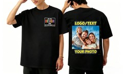 Father’s Day Custom Name Image Tee Warm Gift For Beloved Dad Daily Wear Shirt