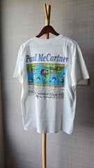 Vintage 1993 Paul McCartney Tour T Shirt Rare The Beatles Back Print USA Made L