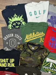Lot Of 12 athletic Nike Graphic Tee Shirts All Sizes Below In Description