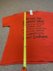Vintage 2000s We Took The Indians Land To Watch Documentaries About Indians T Sh