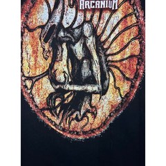2009 Arcanium Metal Concert Tour Graphic Black Shirt 2000s S Small Y2K