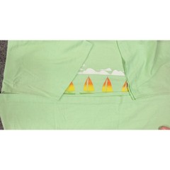 70s Velva Sheen Mens Large T Shirt Ft Walton Beach Florida Sailboat Pastel Green