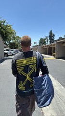 VTG OFF-White Caution Tape Long Sleeve Size Large