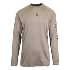 Spyder Men’s T-Shirt Grey UPF30+ Rash Guard L/S (S01E)