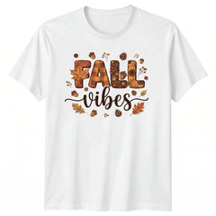 Fall Vibes Fall Season Autumn Thanksgiving T-shirt For Men Women
