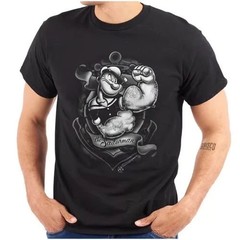 Popeye Sailor Man Cartoon Muscle Graphic Tee
