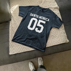 Santa Monica 05 beach city tee vintage 2005 number graphic shirt