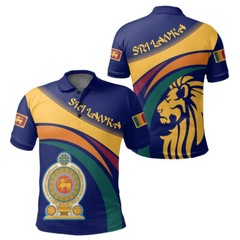 Mens Sri Lanka Polo T-Shirt Summer Souvenir Short Sleeve Tee Shirt Tops Pullover