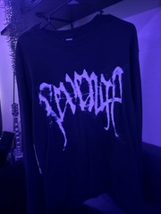 Revenge Smoke Skull Long Sleeve T Shirt Size Large Streetwear