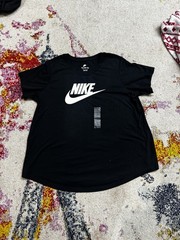 Nike Icon Future T Shirt Mens L Black Short Sleeve Swoosh Logo Cotton Crewneck