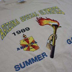 Vtg 1989 Arizona Special Olympics T-Shirt XL 50/50 USA Made Single Stitch Tee