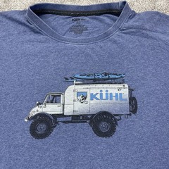 Kuhl Wildfibre T Shirt Adult XL Organic Cotton MOG Unimog Kayak Surfboard Mens