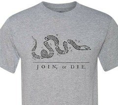 Join or Die! America’s Founding Fathers – History Tee – Fast Shipping – Soft