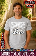 Funny Seagull Dad Shirt Fathers Day Gift Humor Graphic Tee