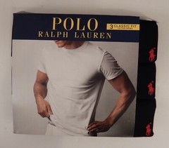 3 POLO RALPH LAUREN MENS COTTON BLACK CREW T-SHIRTS UNDERSHIRTS S M L XL XXL NWT