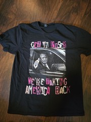 Trump T-shirt Gilden Size LG Get In Loser Were Taking America Back