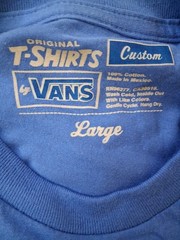 Vans Mens Shirt Large Aloha Blue Floral Graphic Print Short Sleeve T Shirt NWT
