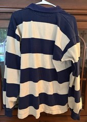 Vintage USNA Naval Academy Barbarian Rugby Wear Shirt XXL Midshipmen Big Stripes