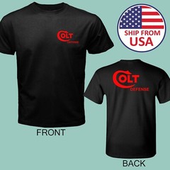 Colt Defense Guns Firearms Men’s Black Size S to 5XL