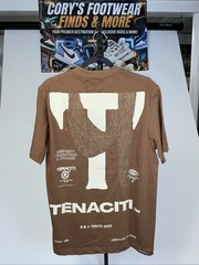 Tenaciti Print W Embroidery Distressed Brown, Rare T-Shirt Size Small