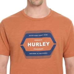 Hurley Men’s One-Piece Graphic Tee, Orange, L