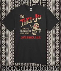 Retro Tiki Tee T Shirt Rum Mug Restaurant Bar Kona Tiki Jo Santa Monica CA
