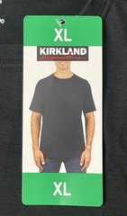 Kirkland Signature Men’s Lot of (5) BLACK 100% Pima Tee Pick Size M, L, XL NWT