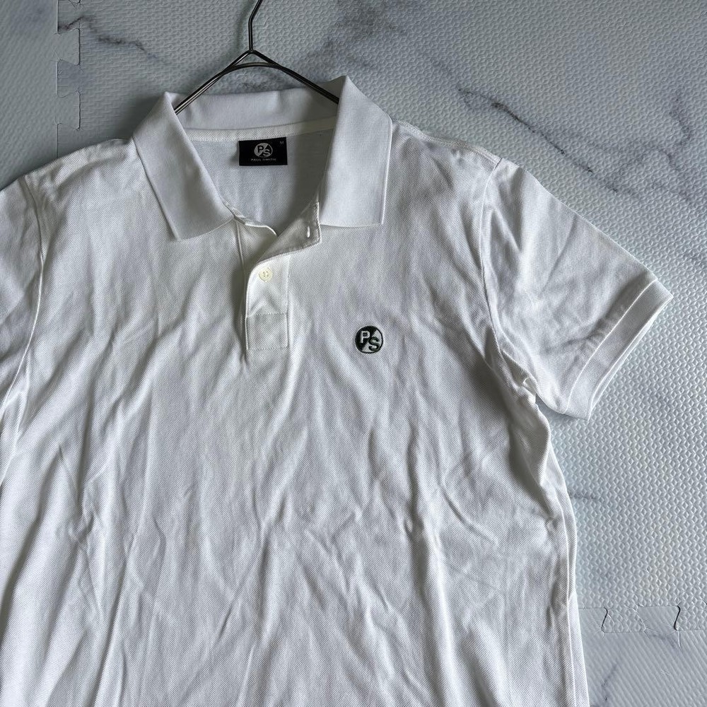 Paul Smith M White Polo Shirt Casual Formal Used Japan For 14+