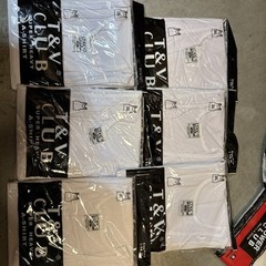 6 Pieces White 3xL A Shirt/ Tang Top Special Last Of Inventory Individually Wrap