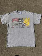 Vintage Ohio State Vs LSU T-shirt Size M, Heather Grey