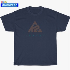 New Shirt K2 Sky Skis Funny Logo Black/Navy/White/Grey Men’s T-Shirt S-5XL
